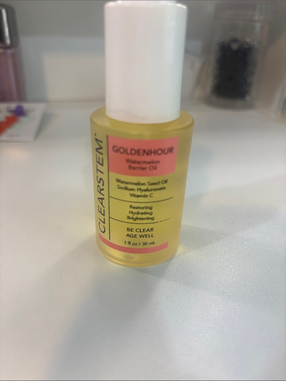 CLEARSTEM GoldenHour Watermelon Barrier Oil - Yellow